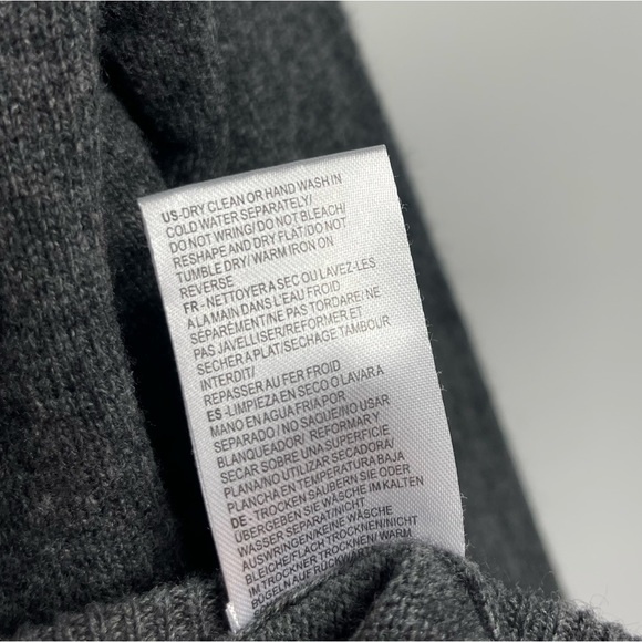 Minnie Rose 100% Cashmere Boat Neck Sweater with Drawstring F72113C21 Gray M - Picture 11 of 14